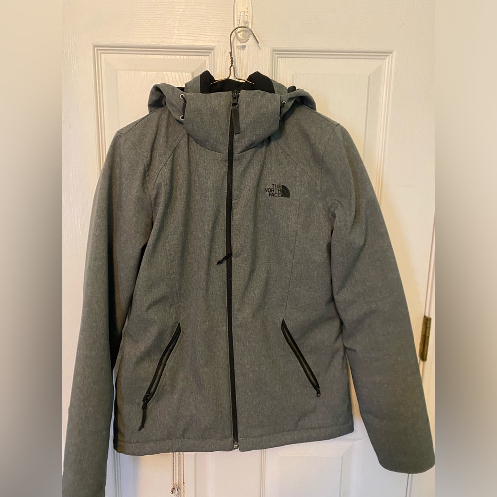 North face jacket zip up